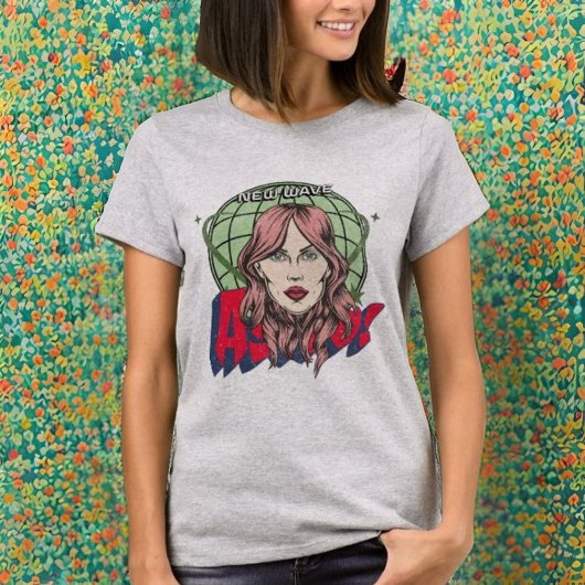 アストロクールハンド描き漫画グレイのアートワーク Tシャツ