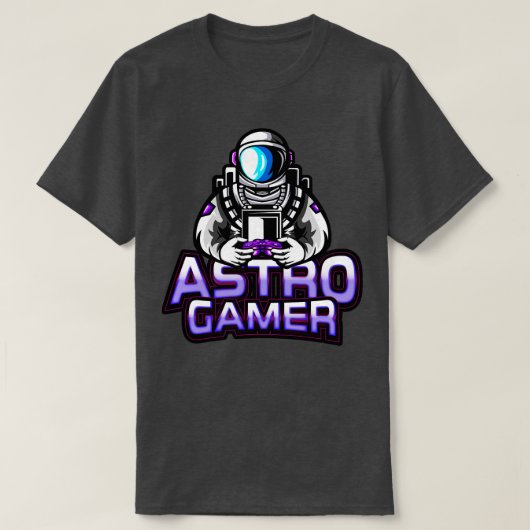 アストロゲーム宇宙飛行士Esports Tシャツ (デザイン正面)