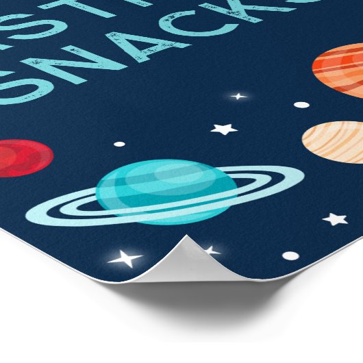 アストロスナック宇宙宇宙飛行士惑星誕生日 ポスター (角)