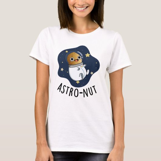 アストロナットおもしろい宇宙飛行士プン Tシャツ (正面)