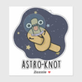 アストロノット・ノット 面白い宇宙飛行士のダジャレ シール (シート)