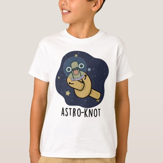 アストロノット・ノット 面白い宇宙飛行士のダジャレ Tシャツ (正面)