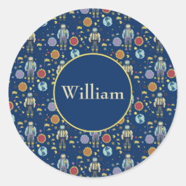 アストロパーソナライズされたーナウト宇宙マカラフルン ラウンドシール