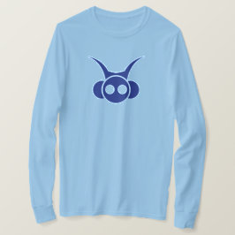 アストロヘッド – 青(背面プリント) Tシャツ
