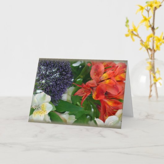 「アストロメリア#4」 カード (黄色い花)