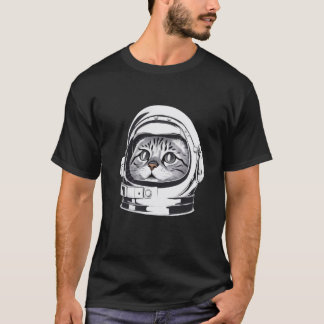 アストロユニセックスキャットTシャツ |宇宙エージキャットティー Tシャツ