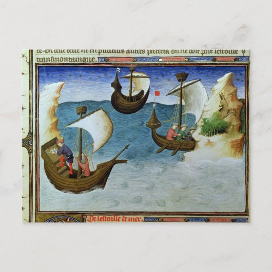 アストロラベを使用するナビゲーター ポストカード (正面)