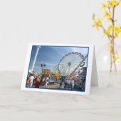 アストロランド遊園地空白のグリーティングカード カード (黄色い花)