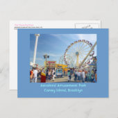 アストロランド遊園地(Coney Is., NY)はがき ポストカード (正面/裏面)