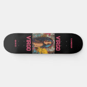 アストロロジグラフィティ《星座》乙女座〔占星術の〕十二宮図スケートボード スケートボード (横)