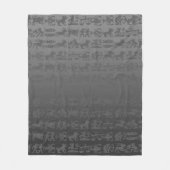 アストロロジーブランケット占星術クロックカスタマイズ- フリースブランケット (正面)