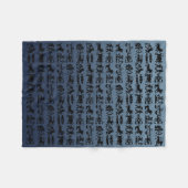 アストロロジーブランケット占星術クロックカスタマイズ-  フリースブランケット (正面(横))