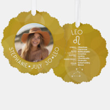 アストロロジーレオ〔占星術の〕十二宮図サインフォトカスタム誕生日