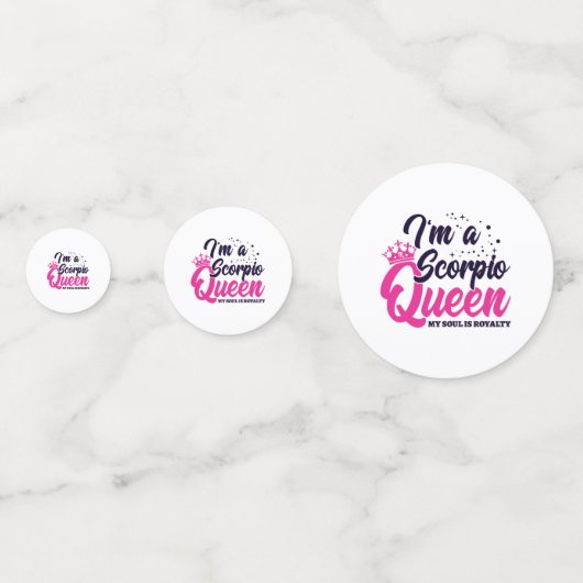 アストロロジー10月11月誕生日蠍座クイーン コンフェッティ (正面)