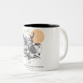 アストロロジー/タウロス〔占星術の〕十二宮図サインフラワーリリー ツートーンマグカップ (正面右)