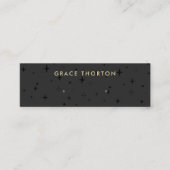 アストロロジー〔占星術の〕十二宮図スターズブラックスタッドイヤリング スキニー名刺 (正面)