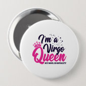 アストロロジー〔占星術の〕十二宮図威厳がある&9月誕生日《星座》乙女座 缶バッジ (正面&裏面)