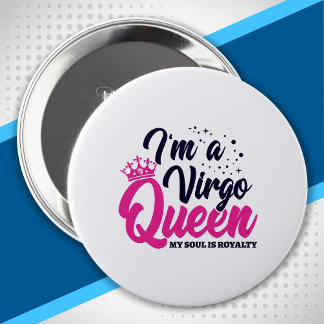 アストロロジー〔占星術の〕十二宮図威厳がある&9月誕生日《星座》乙女座 缶バッジ