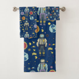 アストローナウ宇宙マカラフルン バスタオルセット