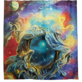 アストロ物理シャワーカーテン シャワーカーテン (正面)