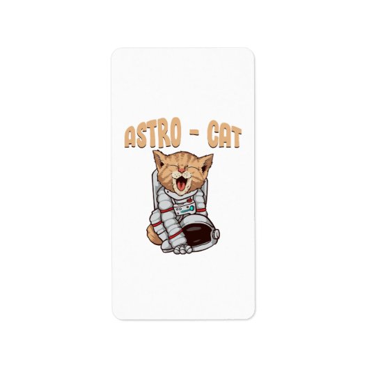 アストロ猫 ラベル (正面)