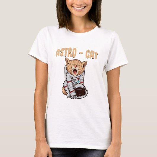 アストロ猫 Tシャツ (正面)