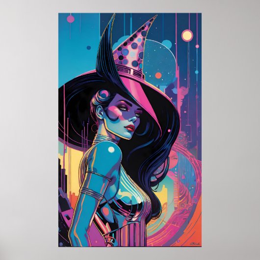 アストロ・ウィッチの呪縛の下 ポスター (正面)