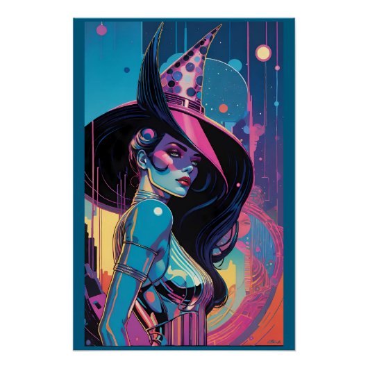 アストロ・ウィッチの呪縛の下 ポスター (正面)