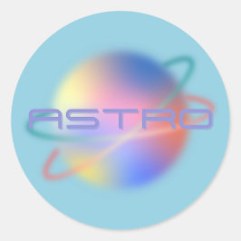「アストロ」プラネットステッカー ラウンドシール