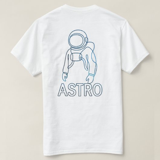 アストロ Tシャツ (デザイン裏面)