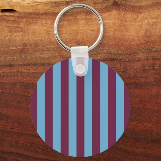 アストンビラストライプサッカークラブカラーズプレミアl キーホルダー (正面)