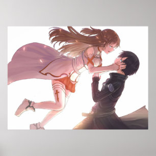 アスナとキリトは剣術をオンラインで愛する ポスター