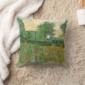 アスニエールのシレーヌ（ゴッホ） クッション (ブランケット)