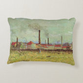 アスニエール工場 ヴィンセント・ヴァン・ゴッホ アクセントクッション (裏面)