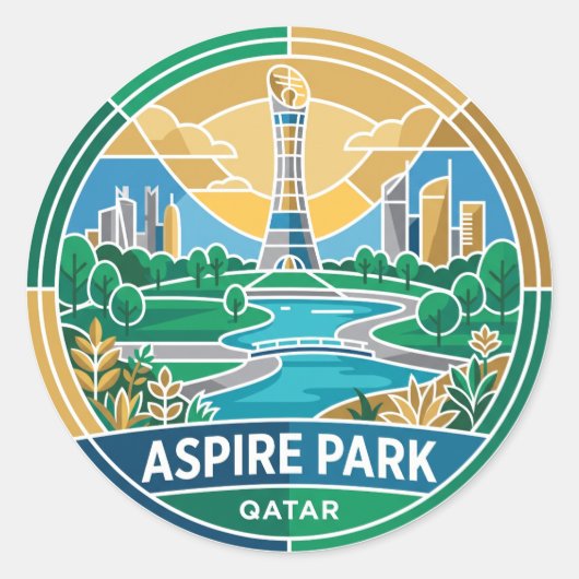 アスパイアパークカタール ラウンドシール (正面)