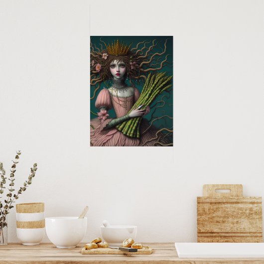 アスパラの妖精 ポスター (キッチン)