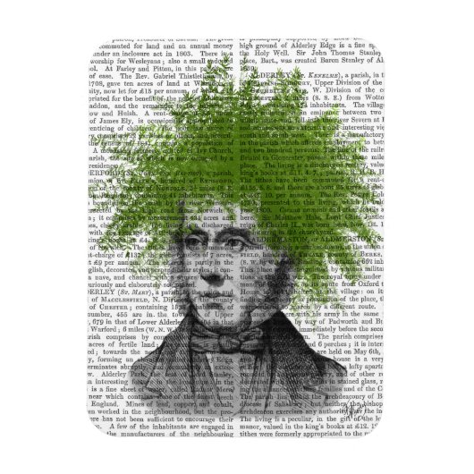 アスパラガスのシダのヘッド植物のヘッド マグネット (縦)