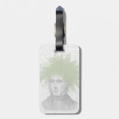 アスパラガスのシダのヘッド植物のヘッド ラゲッジタグ (裏面縦)