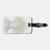 アスパラガスのシダのヘッド植物のヘッド ラゲッジタグ (裏面横)