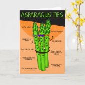 アスパラガスのヒント カード (黄色い花)