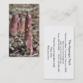 アスパラガスの名刺 名刺 (正面/裏面)