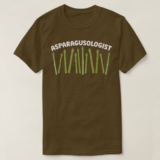 アスパラガス学者アスパラガス恋人ビーガン野菜V Tシャツ (デザイン正面)