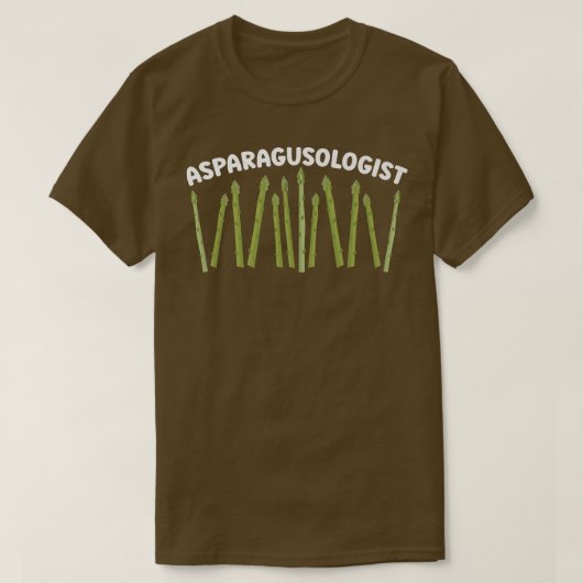 アスパラガス学者アスパラガス恋人ビーガン野菜V Tシャツ (デザイン正面)