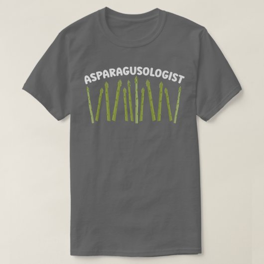 アスパラガス学者アスパラガス恋人ビーガン野菜V Tシャツ (デザイン正面)