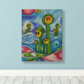 アスパラガス族 キャンバスプリント (インサイチュ (ウッドフロア))