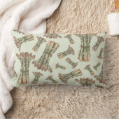 アスパラガス模様 ランバークッション (ブランケット)