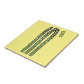 アスパラガス漫画イラストレーション タイル (側面)