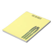 アスパラガス漫画イラストレーション ノートパッド (回転)