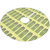 アスパラガス漫画イラストレーション ブラッシュドポリエステルツリースカート (アングル)