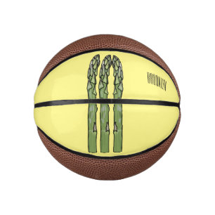 アスパラガス漫画イラストレーション ミニバスケットボール